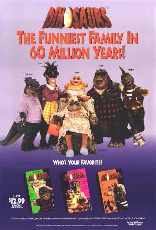 Фильмография Стюарт Пэнкин - лучший фильм Динозавры (сериал 1991 - 1994).